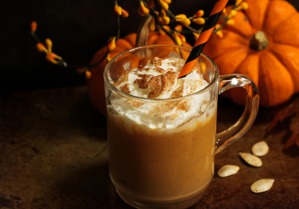 Pumpkin spice fall mocktail