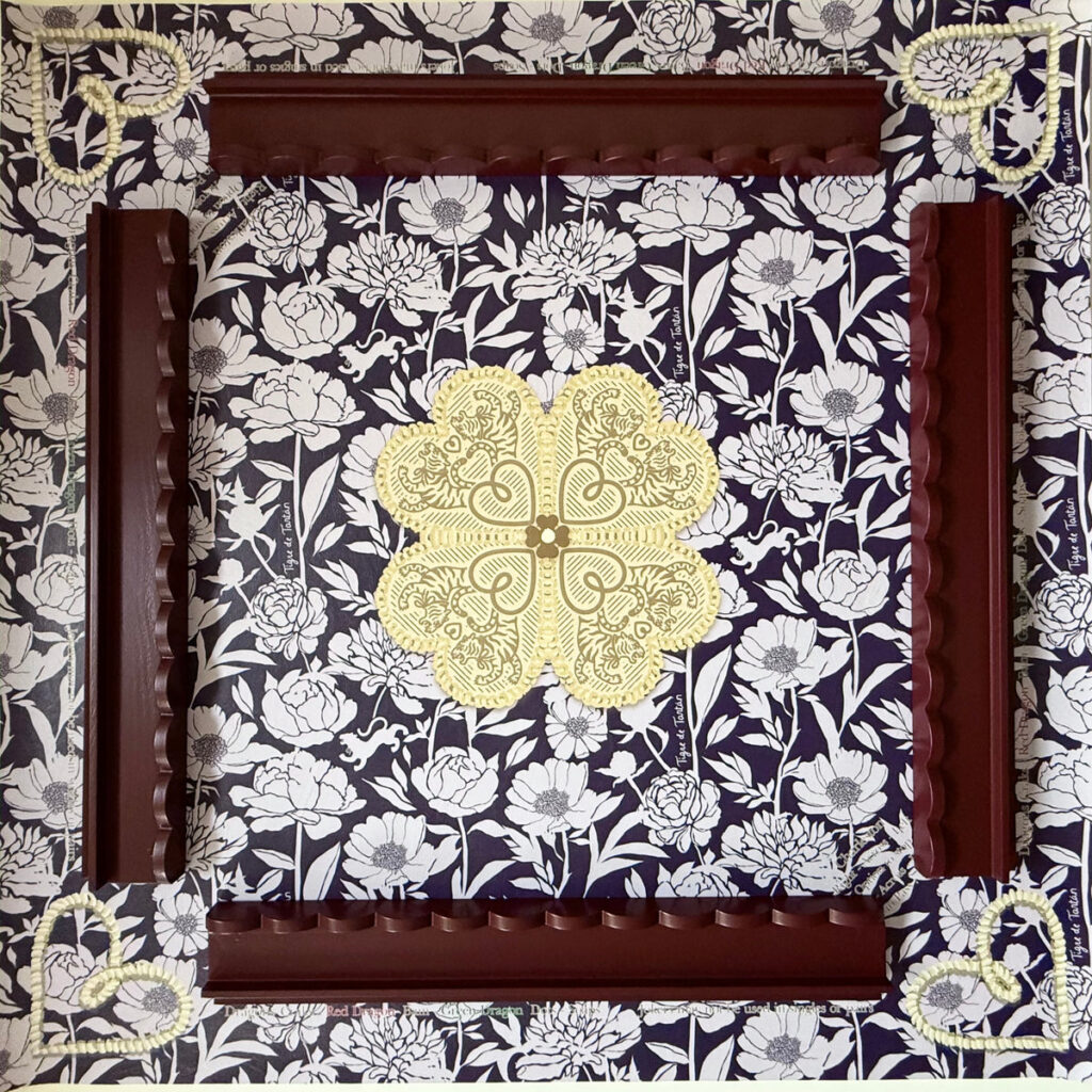 Tigre de Tartán Plum Peony mahjong mat, Rules Edition