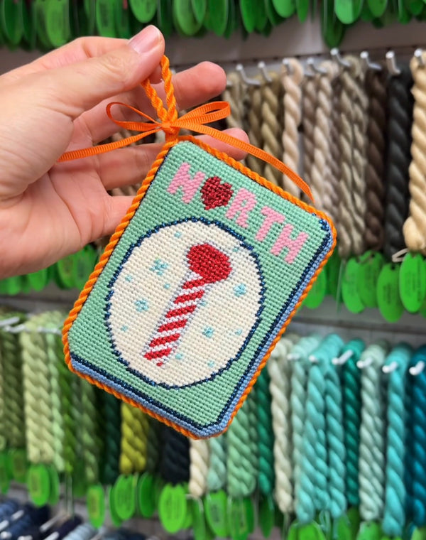 Mahjong Tile Needlepoint Canvas from Tigre de Tartán