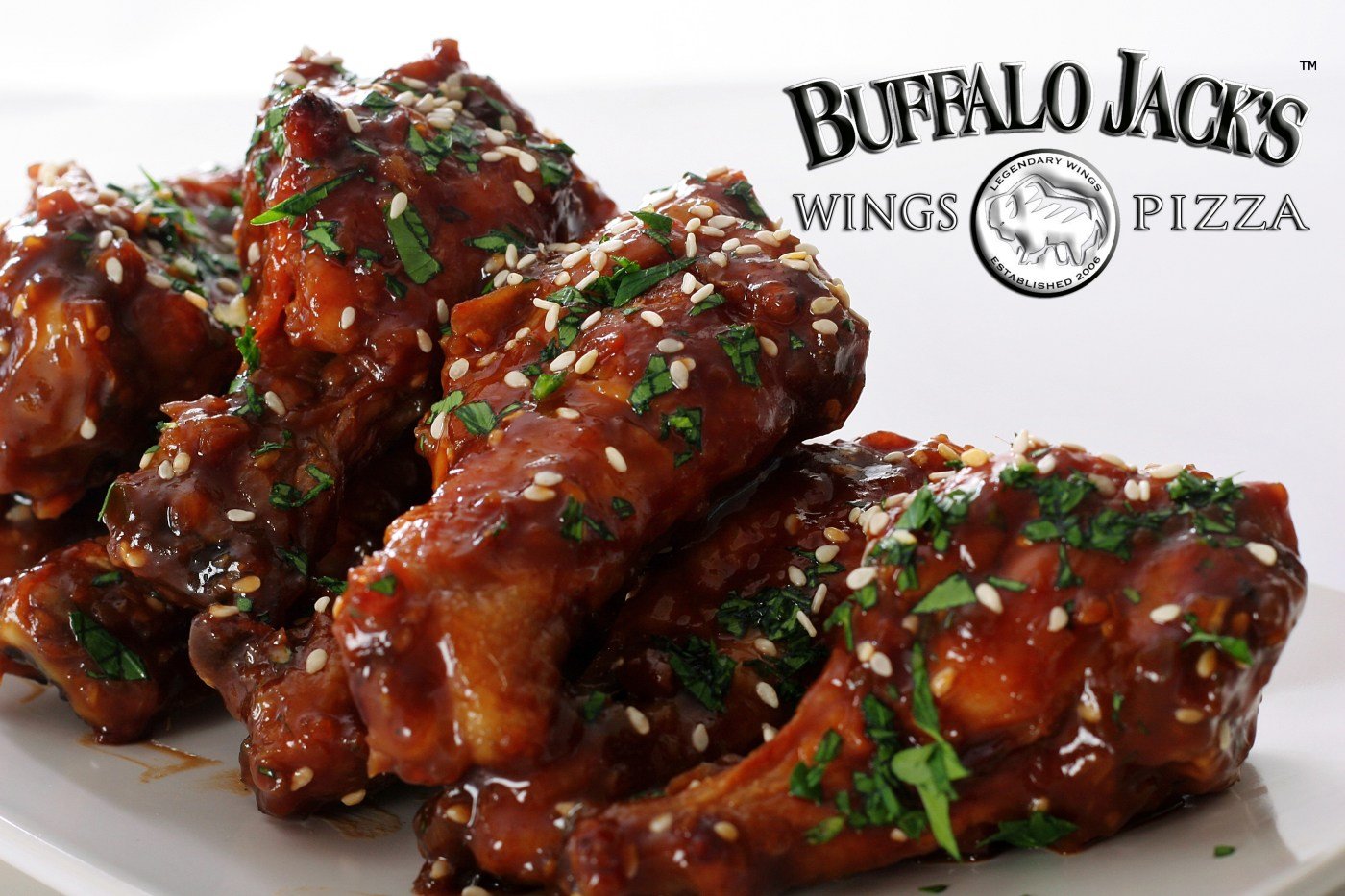 Saucy wings at Buffalo Jack's Legendary Wings & Pizza in Miramar Beach