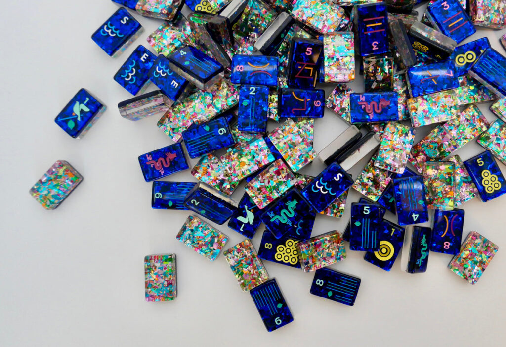 Mahj Pit Original Confetti mahjong tiles