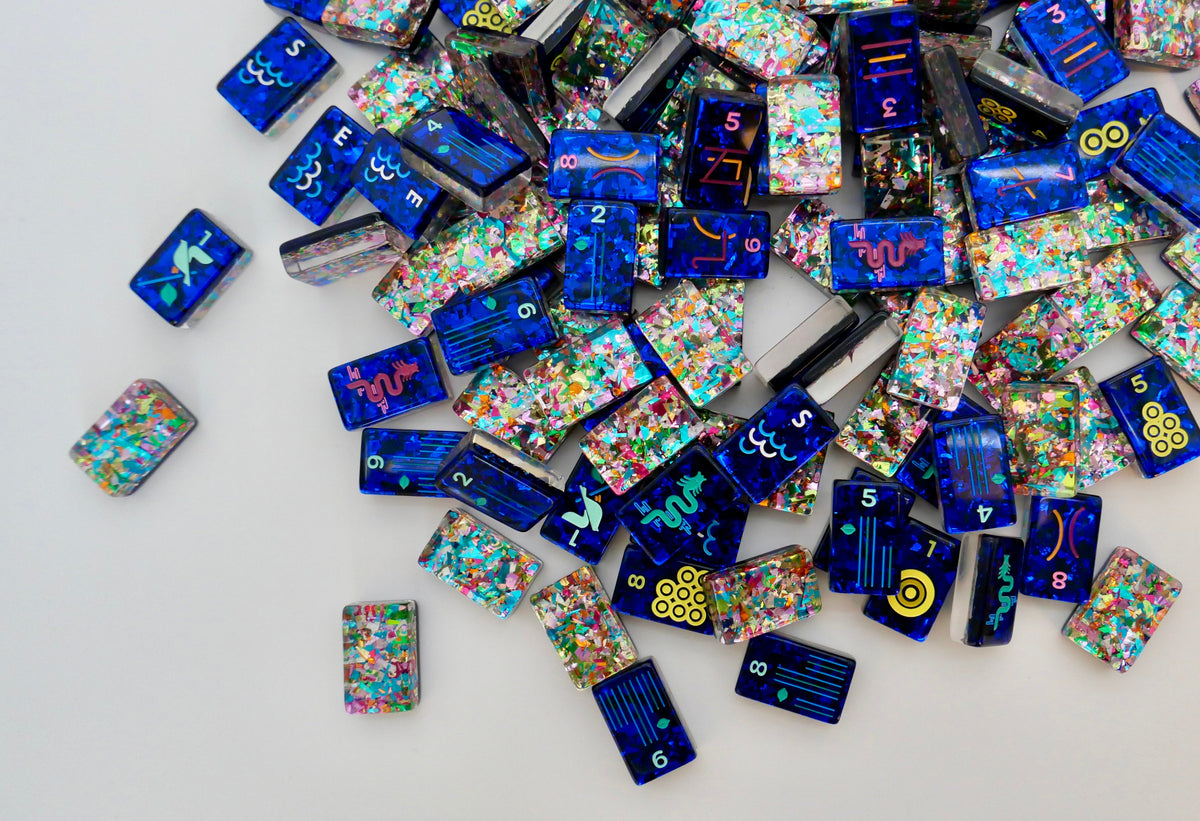 Mahj Pit Original Confetti mahjong tiles