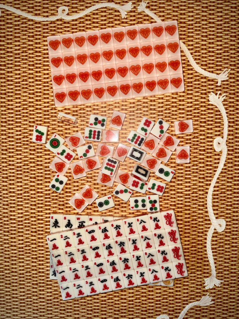 Tigre de Tartán House Hearts mahjong tiles