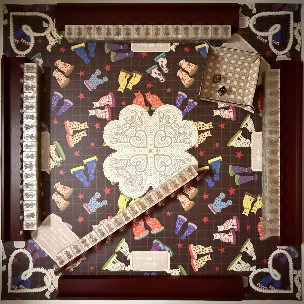 Tigre de Tartán Mantel Mates mahjong mat